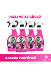 Cif Ultra Sprey Sakura Parfümlü Kir ve Yağ Sökücü 1025 ml x4