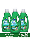 Rinso Sıvı Çamaşır Deterjanı Komple Bakım Serisi Aloe Vera Renkliler İçin 1.5 L x3