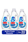 Omo Active Fresh Cold Power Beyazlar İçin Sıvı Deterjan 1500 ml x3