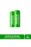 Vaseline Lip Therapy Dudak Bakım Kremi Aloe Vera 4.8 gr x2