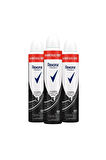 Rexona Invisible Black & White 72 Saat Kadın Sprey Dodrant 3 x 200 ML