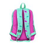 Coral High Kids Pembe-su Yeşili Flamingo Desenli 3'lü Çanta Seti