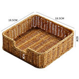 safestore Masa Üstü Rattan Kare Peçetelik, Rattan Düzenleyici
