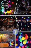 Technojet 50 Led 8m Solar Led RGB Işık Güneş Enerjili Bahçe Teras Balkon Ağaç Lambası Aydınlatma