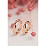 4mm Rose Düz Bombe Klasik Alyans