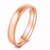 6mm Rose Düz Bombe Klasik Alyans