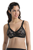 Kadın Siyah Mınımızer Dantelli Toparlayıcı Sütyen