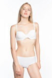 Beyaz Seamless Slip Pop Up Külot Korse Yeni Sezon (1 Adet Ekonomik)