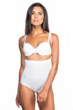 Kadın Beyaz Seamless Göğsü Açık Slip Korse