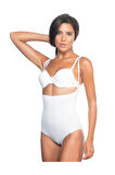 Kadın Beyaz Seamless Göğsü Açık Slip Korse