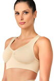 Kadın Ten Toparlayıcı Sporcu Sütyen