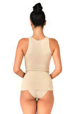 Dikişsiz Toparlayıcı Uzun Korse Atlet ten