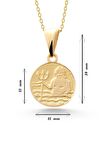 14 Ayar Altın Kova Burcu Burç Kolye