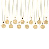 14 Ayar Altın Terazi Burcu Burç Kolye