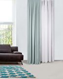 Massarelli Fon Perde Mint Rengi 1-3 Sık Pile
