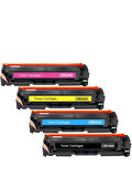 Safir Toner Hp CF378A - CF379A - M5H23A 204A-CF510A CMYK 1 Set Muadil Toner