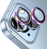 Apple iPhone 14 Plus Gerçek Cam Safir Lens Koruma Renkli