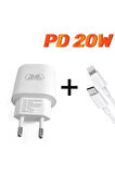 Iphone 12 12 Mini 12 Pro 12 Pro Max Yeni Nesil 20w Usb-c Güç Adaptörü Hızlı Şarj Aleti Ve 1m Kablosu