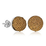 Gümüş Kristal Çivili Kadın Küpe