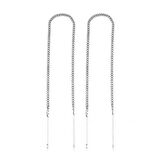 Gümüş Zincirli Küpe