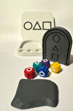 Squid Game Kumlu 5 Taş ( Beş Taş ) ve Uçan Taş Devirme Flying Stone Kutulu Set