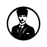 Oval Atatürk Dekoratif Metal Duvar Tablosu 40*40 CM
