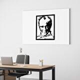Atatürk İmzalı Metal Duvar Tablosu Dekoratif Süs 35*50 CM
