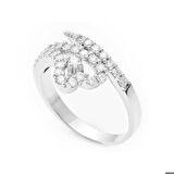 Gümüş Kalpli Kadın Yüzük