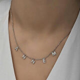 ​Gümüş Annem Yazılı Kadın Kolye