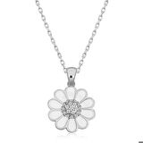Gümüş Papatya Kadın Kolye