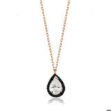 Gümüş Beyaz Damla Kadın Kolye