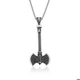 Gümüş Balta Erkek Kolye