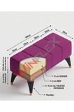wi̇nflex çok amaçli dekorati̇f puf –(38 x 100cm) somon pembe renk