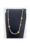 SİLVER GOLD TOP VE KÜP DETAY İTALYAN ÇELİK BİLEKLİK BİLEZİK