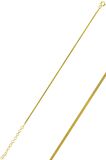 Gümüş altın rengi 1,4 mm kalınlığında italyan yassı bileklik SGTL10096GOLD