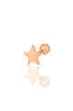 Gümüş rose yıldız modeli Tragus helix Piercing küpe SGTL12318ROSE