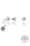 Gümüş Swarovski tek taş modeli üçlü set