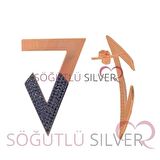 onix taşlı üçgen ikili set