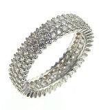 tamtur üç sıralı zirkon taşlı yüzük SGTL5733