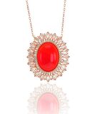 Gümüş Baget ve akik taşlı kolye