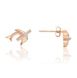 Gümüş yunus küpe