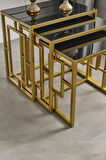 Nova Metal Ayak Gold Zigon Sehpa