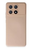 Newface Poco X6 Pro Kılıf Nano İçi Kadife Silikon - Pudra