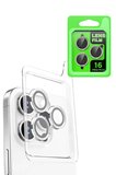 Newface İphone 16 Pro Max Raze Metal Kamera Lens - Beyaz