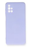Newface Samsung Galaxy M51 Kılıf Nano İçi Kadife Silikon - Lila