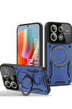 Newface Redmi Note 13 Pro 4G Kılıf Joy Lens Standlı Kapak - Lacivert