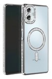 Newface Samsung Galaxy A06 Joke Simli Magneticsafe Kılıf - Gümüş