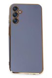 Newface Samsung Galaxy M14 5G Kılıf Volet Silikon - Mavi