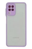 Newface Samsung Galaxy A22 Kılıf Montreal Silikon Kapak - Mor