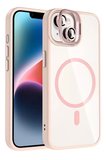 Joko İphone 13 Remim Lensli Magsafe Standlı Kapak - Pembe